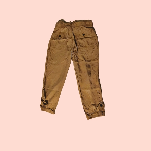 Banana Republic khaki joggers Streetwear Casual Style Size 4 Petite - Picture 2 of 4